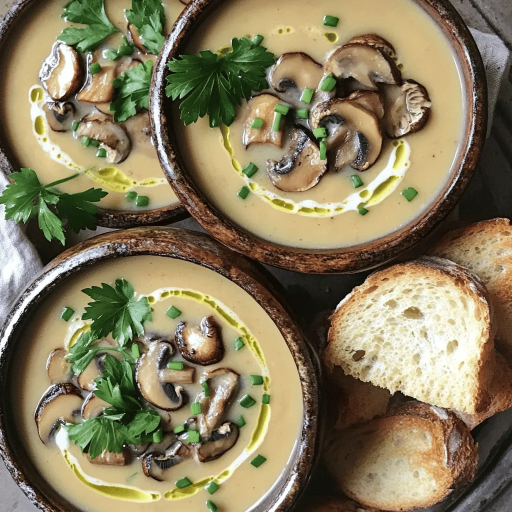 Creamy Mushroom Soup Healthy and Simple Recipe