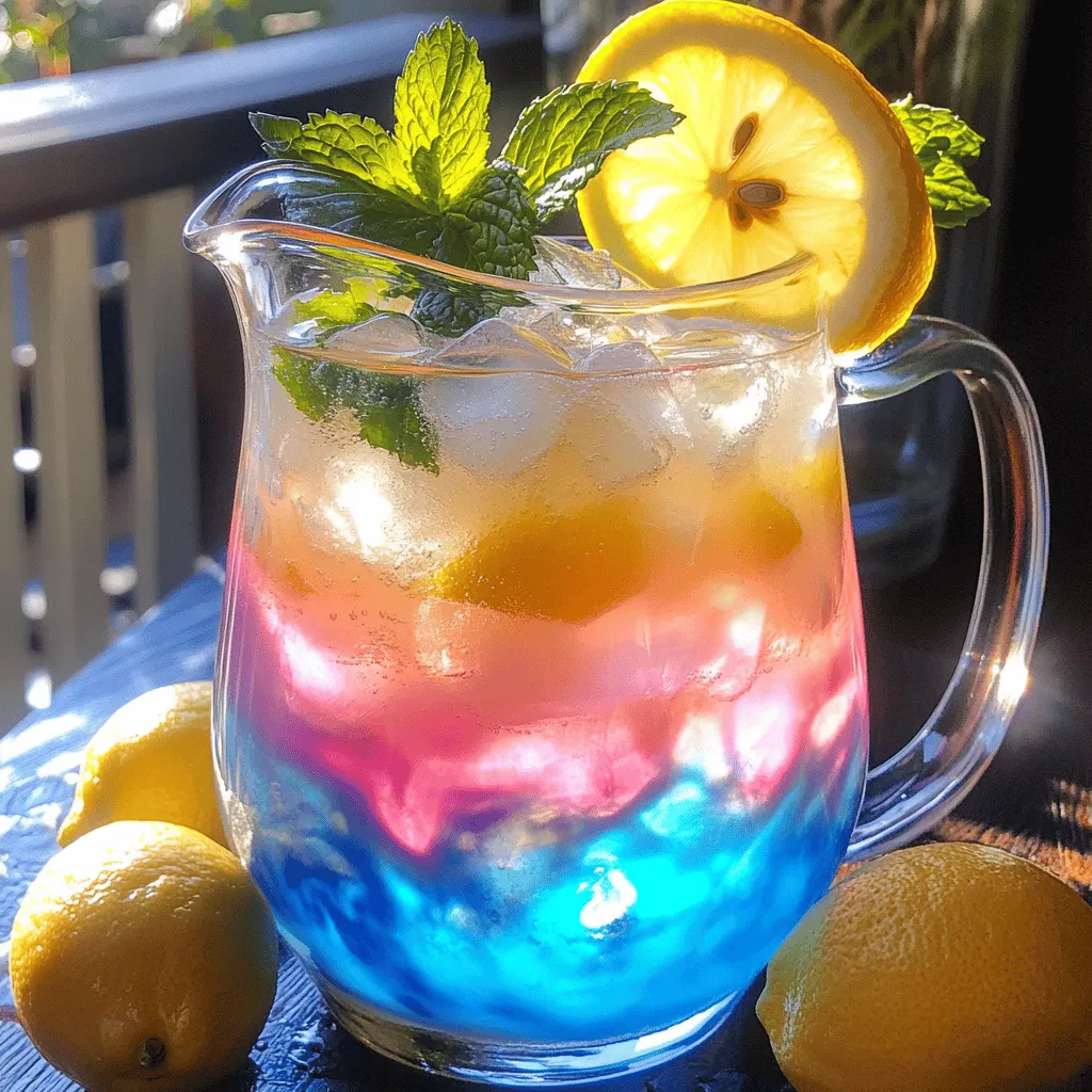 To make color changing lemonade, you need a few key ingredients. First, you need water. You will use two cups, divided into one cup for steeping and one cup for mixing. Next, freshly squeezed lemon juice is vital. This gives the drink its tart flavor. You will need about half a cup, or roughly four to six lemons.