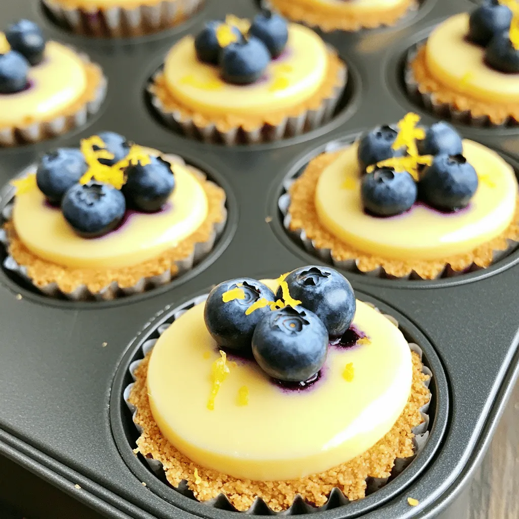 Mini Lemon Blueberry Cheesecakes Easy and Delicious Treat