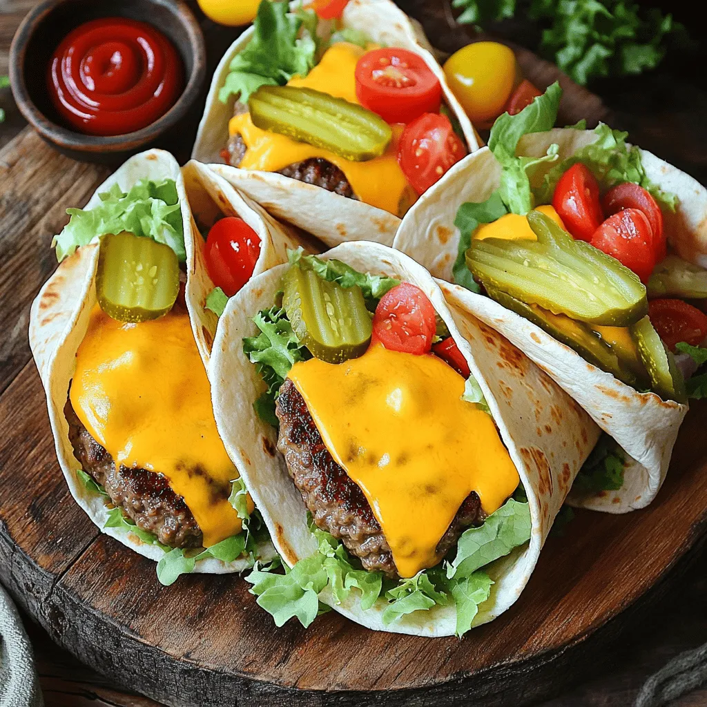 Best Recipe For Grilled Cheeseburger Wraps Delight
