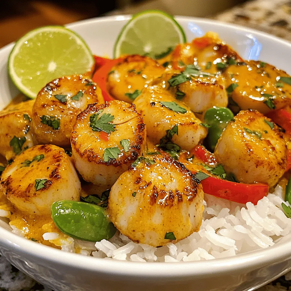 Spicy Coconut Curry Scallops: A Flavorful Journey