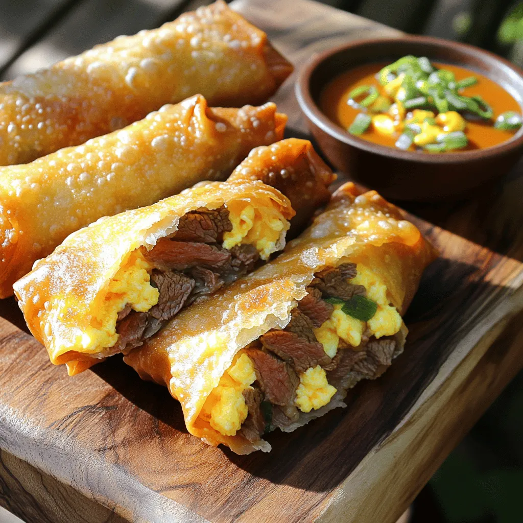 Satisfy Your Cravings with Steak, Egg &#038; Cheese Egg Rolls: A Flavorful Recipe