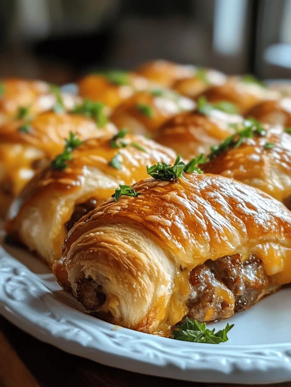 Savory Breakfast Sausage Crescent Rolls: A Delicious Morning Delight