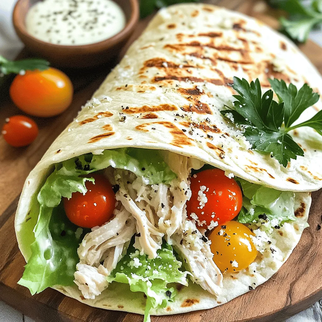 Savory Chicken Caesar Wrap Easy Recipe to Enjoy