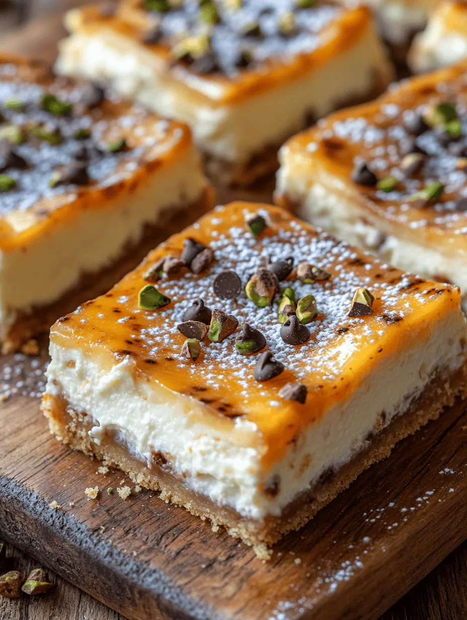 Cannoli Cheesecake Bars: A Delicious Fusion of Two Classics