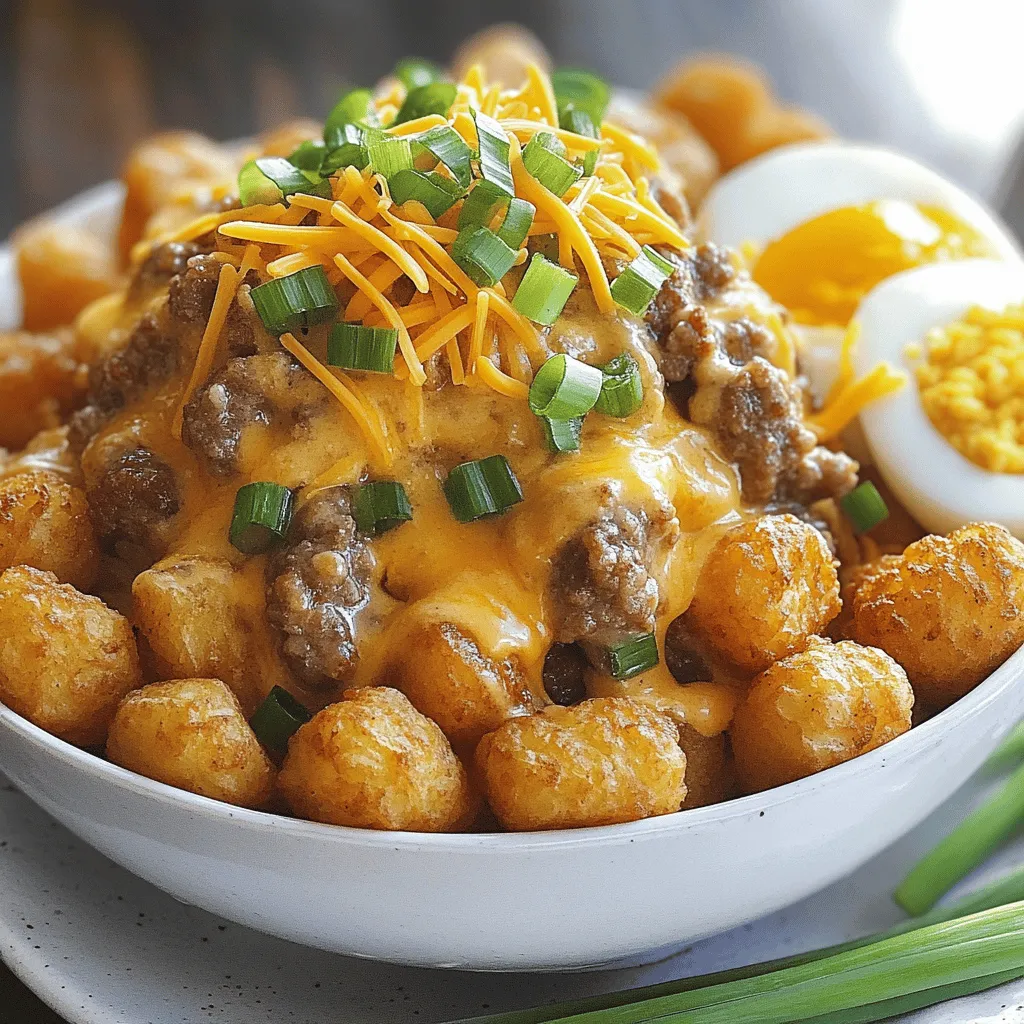 Tater Tot Breakfast Bowl with Savory Sausage Gravy