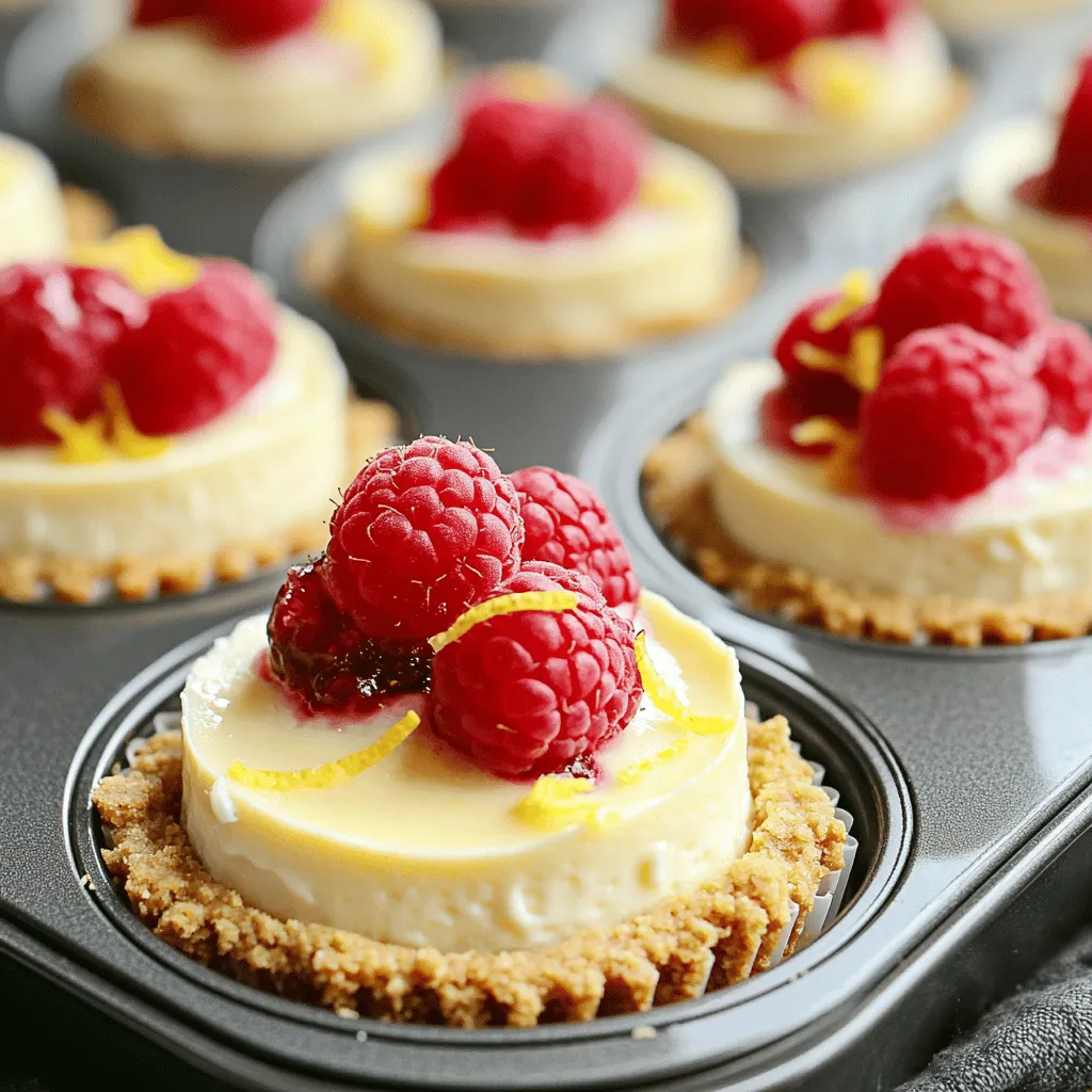 Lemon Raspberry Mini Cheesecakes Delightful Dessert