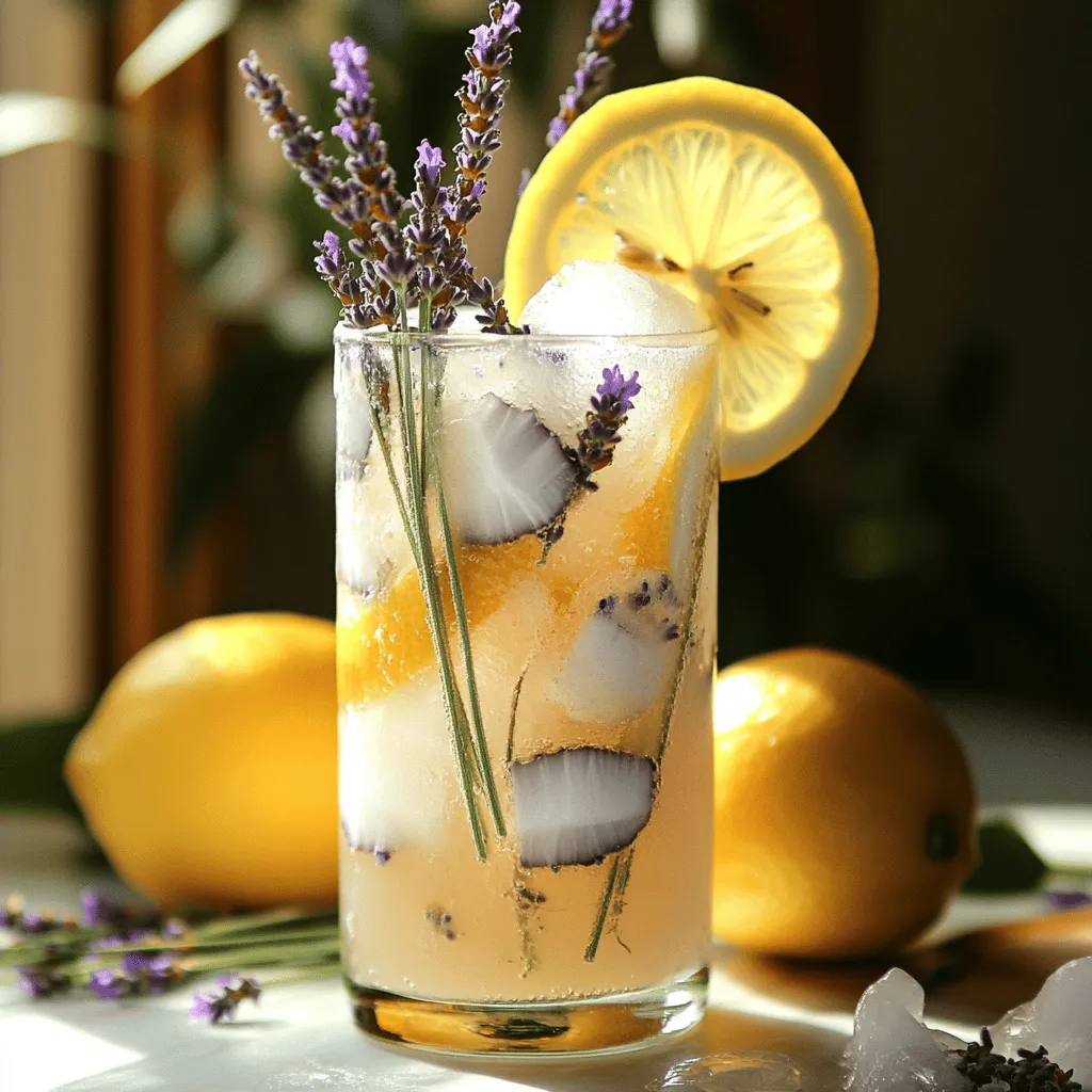 Coconut Lavender Lemonade Mocktail Recipe Refreshing Drink