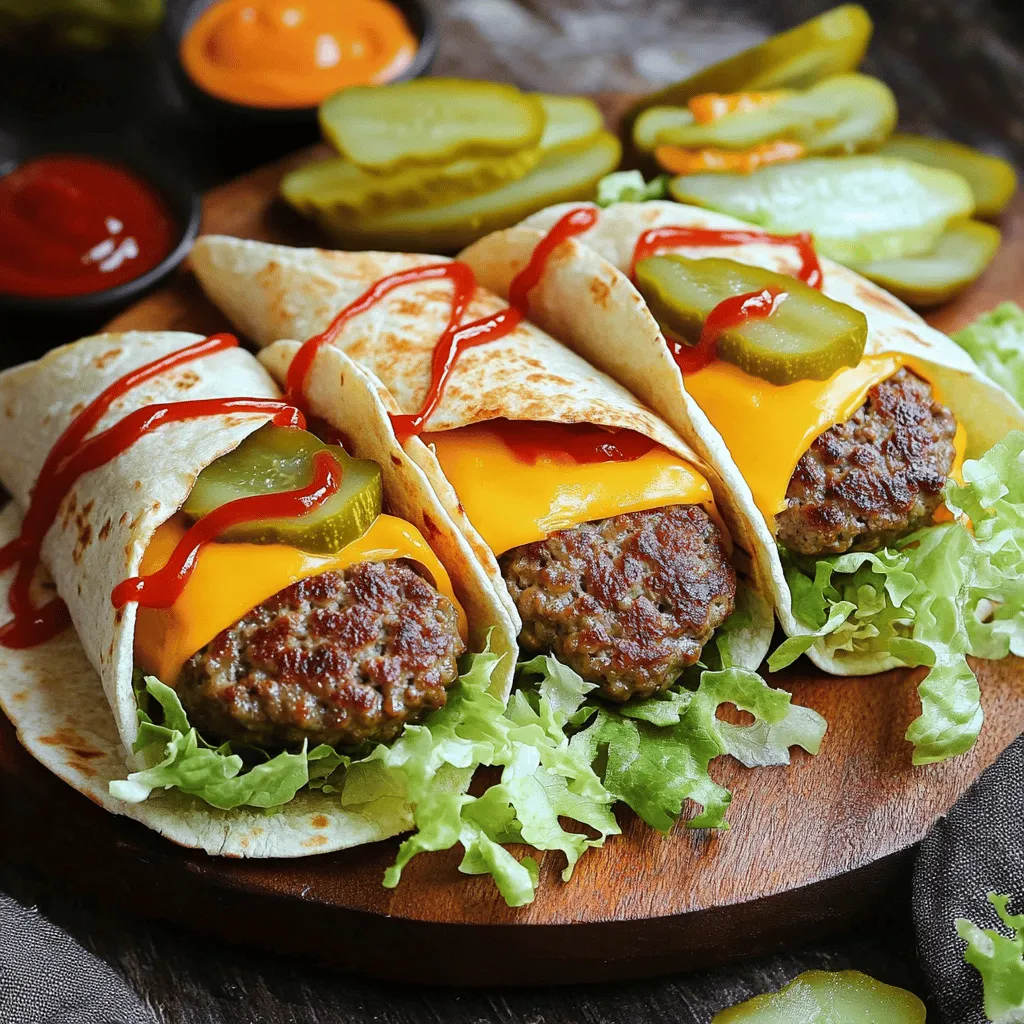 Grilled Cheeseburger Wraps Tasty and Fun Meal Idea