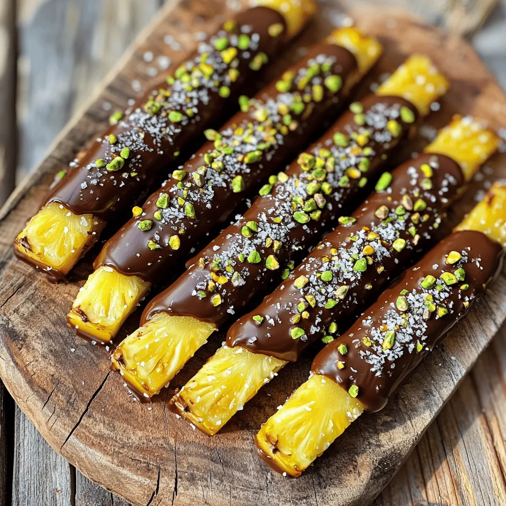 Chocolate Covered Pineapple Irresistible Sweet Treat