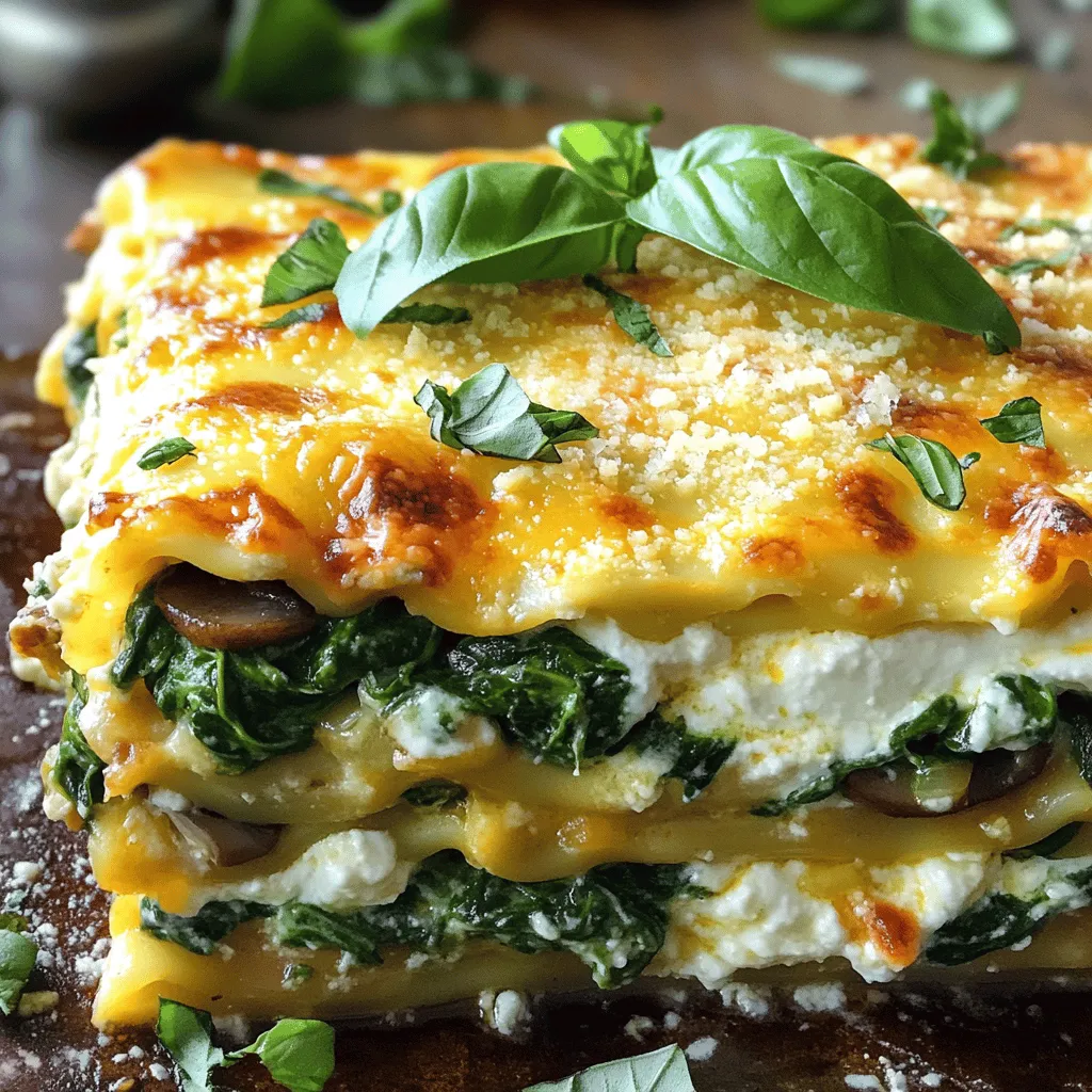 Creamy Spinach Mushroom Lasagna Delightful and Easy Recipe