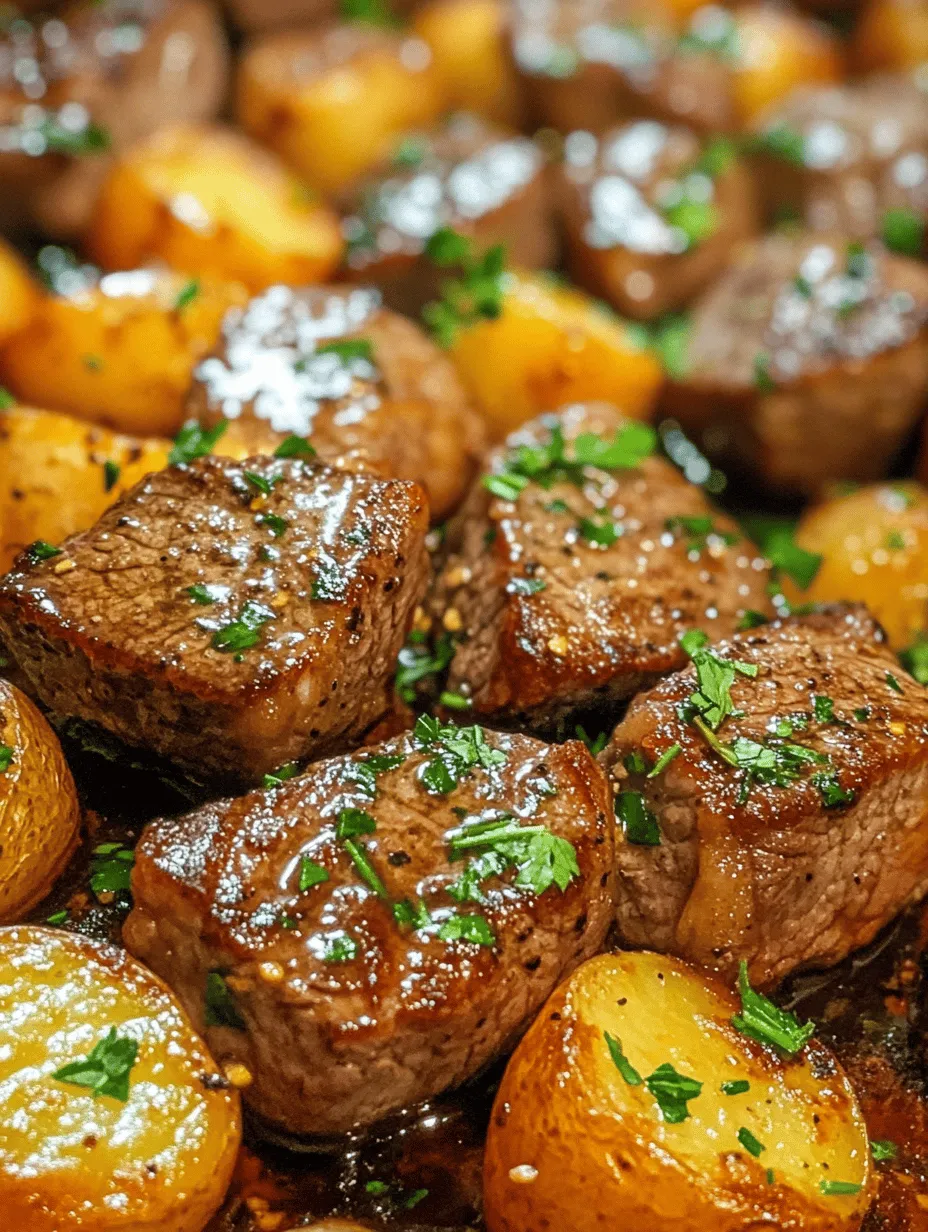 Sizzling Garlic Butter Steak Bites &#038; Crispy Potatoes Recipe