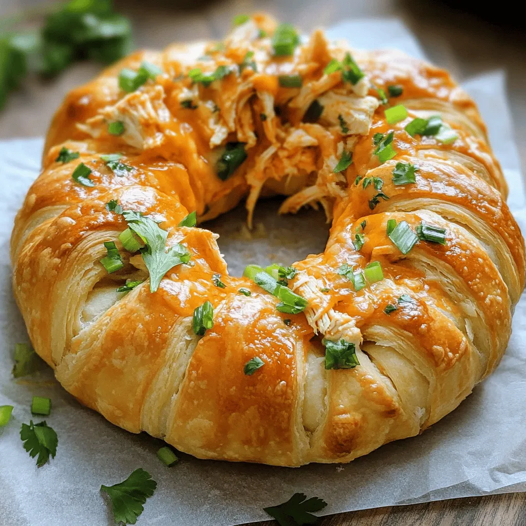 Buffalo Chicken Crescent Ring: A Flavorful Appetizer Delight