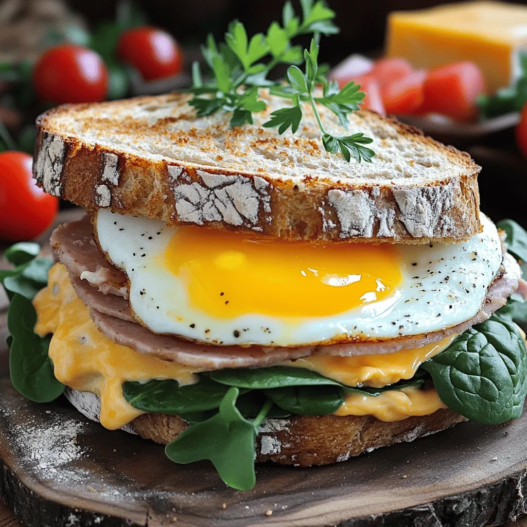 Satisfying Egg and Ham Breakfast Sandwich Recipe