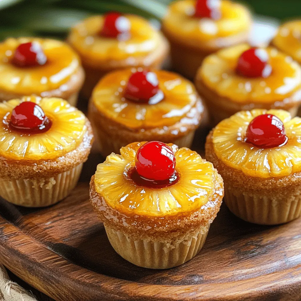 Mini Pineapple Upside Down Cakes Delightful Bite-Sized Treats