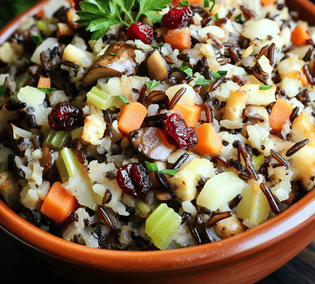 Savory wild rice stuffing is more than just a dish; it