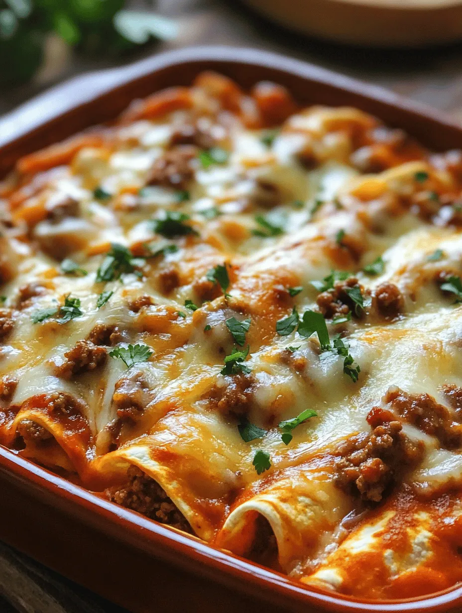 Quick &#038; Zesty Ground Beef Enchiladas: A Flavorful Journey into Mexican Cuisine