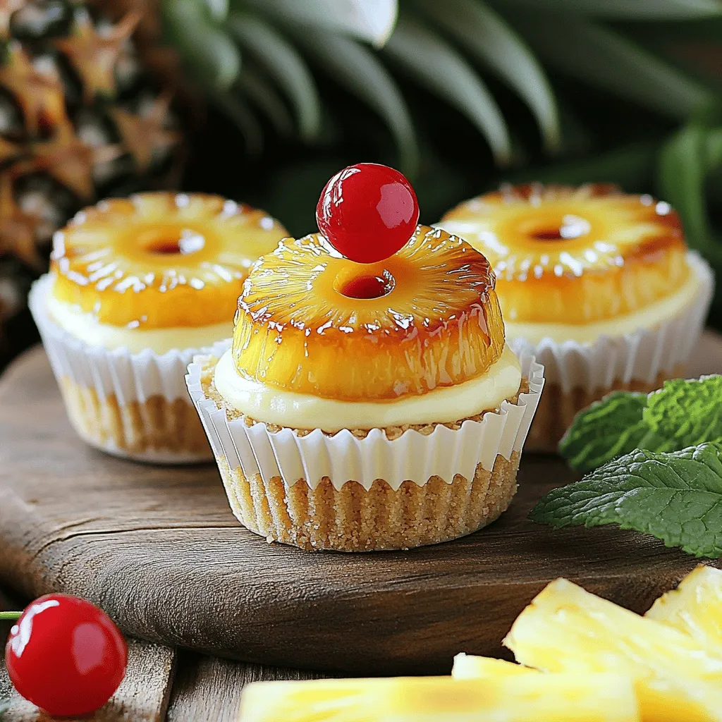 Delightful Mini Pineapple Upside-Down Cheesecakes Recipe