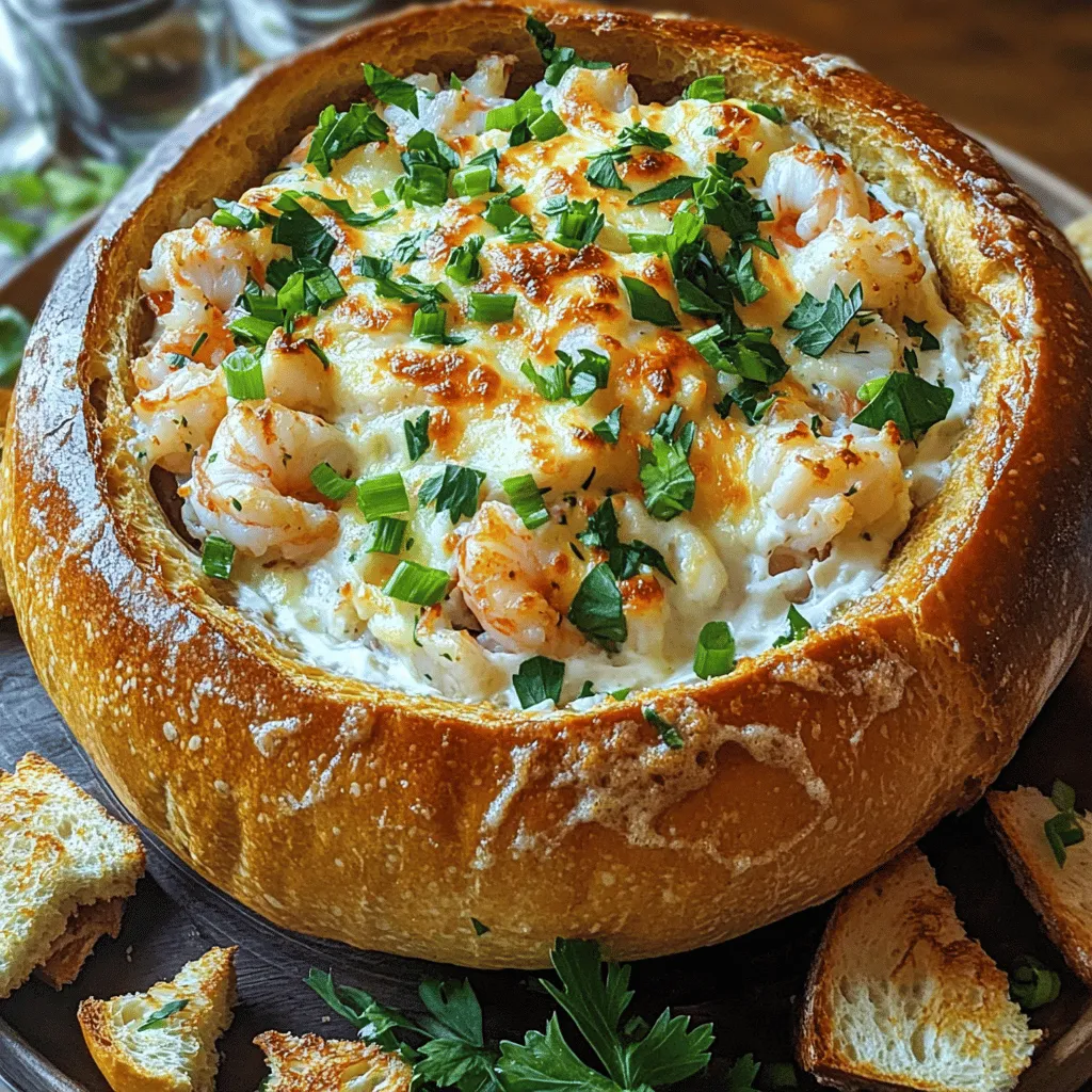 Stuffed Seafood Bread Bowl Irresistible Dinner Idea