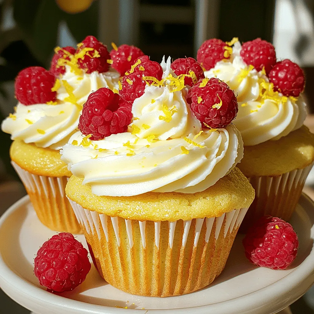 Raspberry Lemon Heaven Cupcakes Delightful Sweet Treat