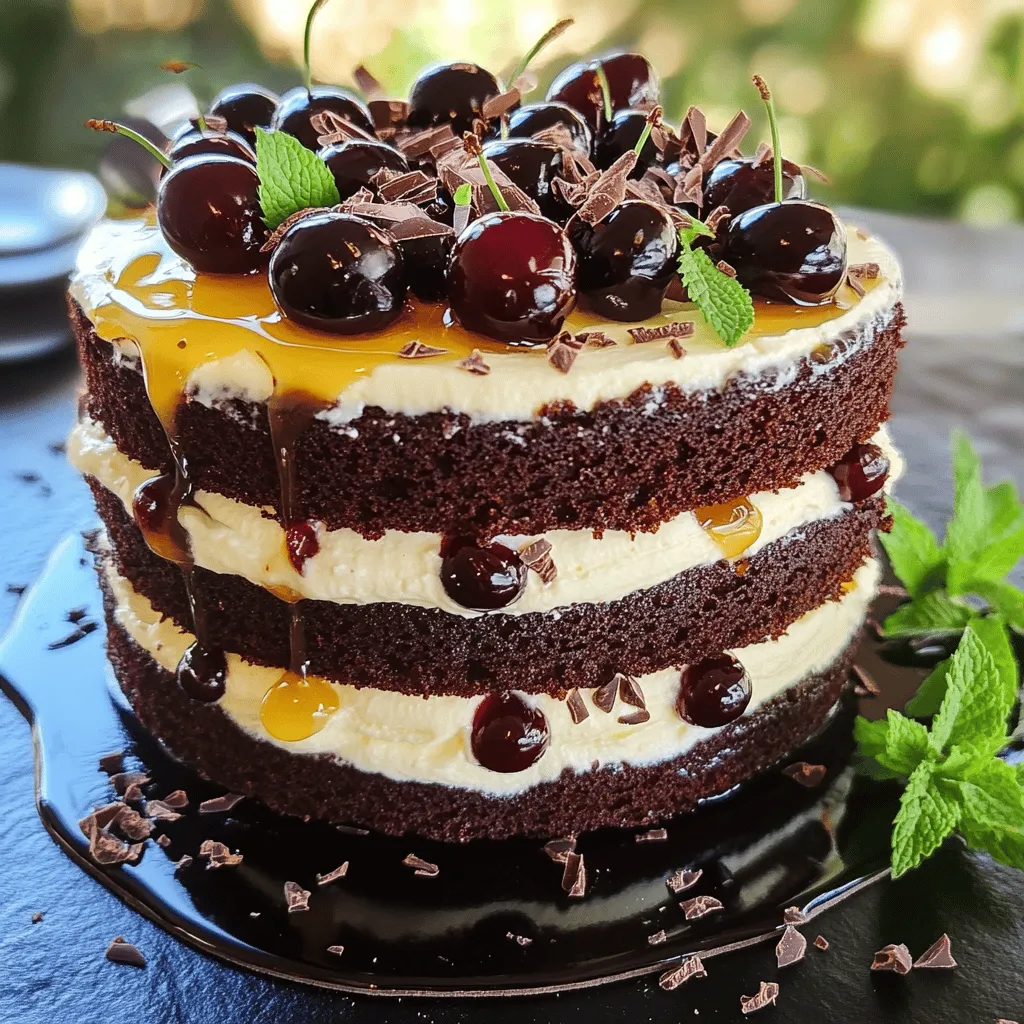 Black Forest Cake Delight Simple Layered Recipe