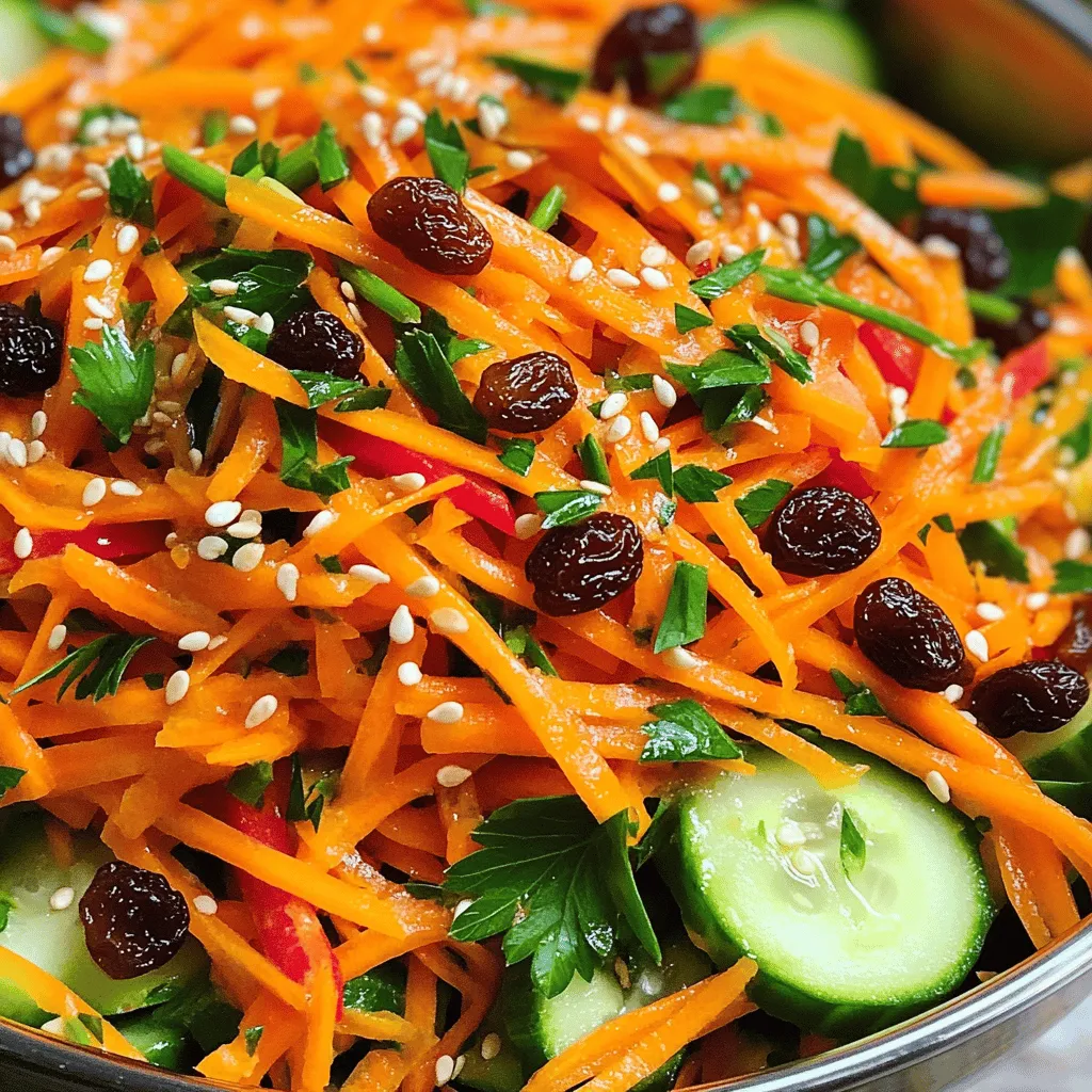 Vibrant Shredded Carrot Salad Fresh and Healthy Delight
