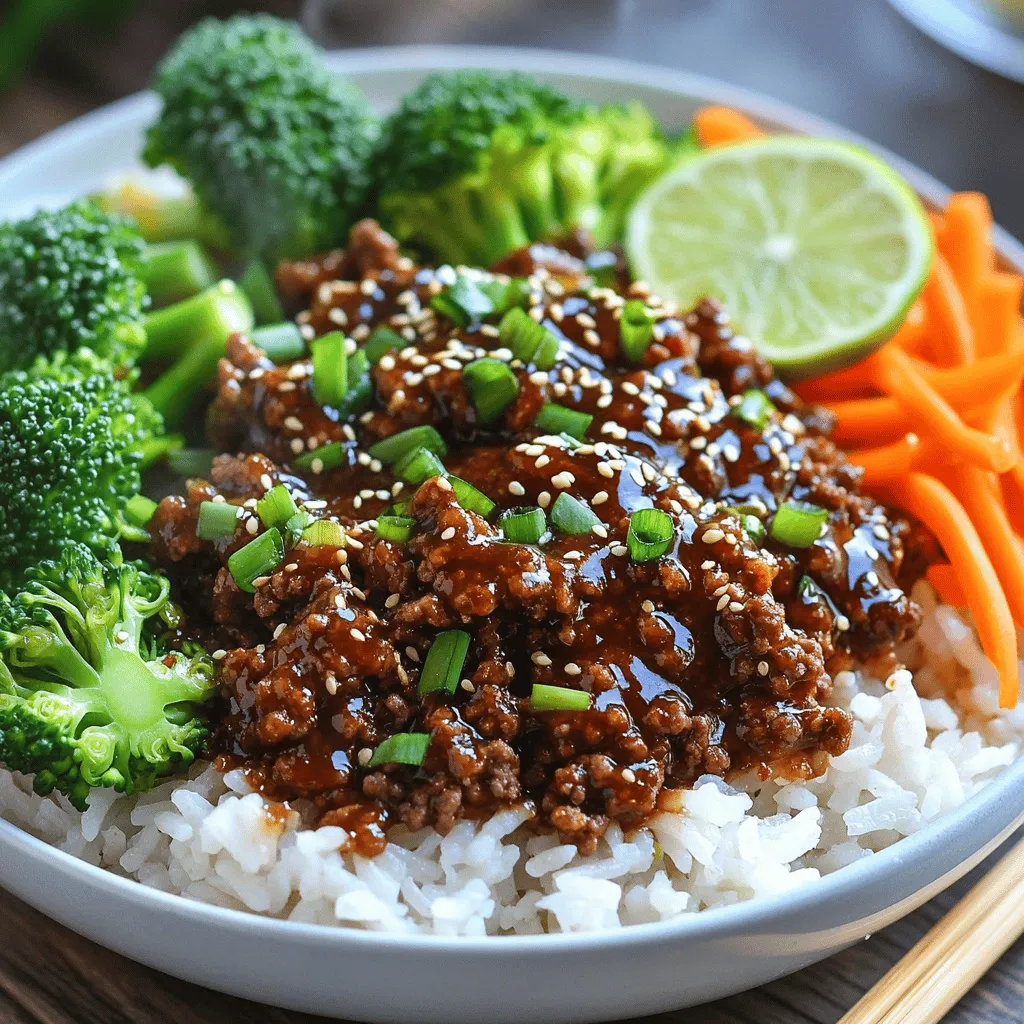 Korean Ground Beef Bowl Quick and Flavorful Recipe