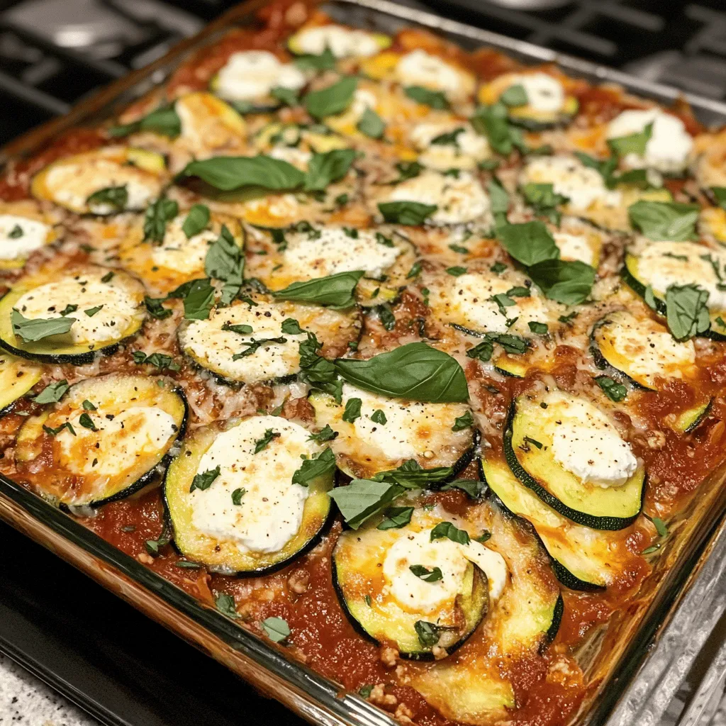 Zucchini Lasagna Delight: A Healthy Twist on a Classic Favorite
