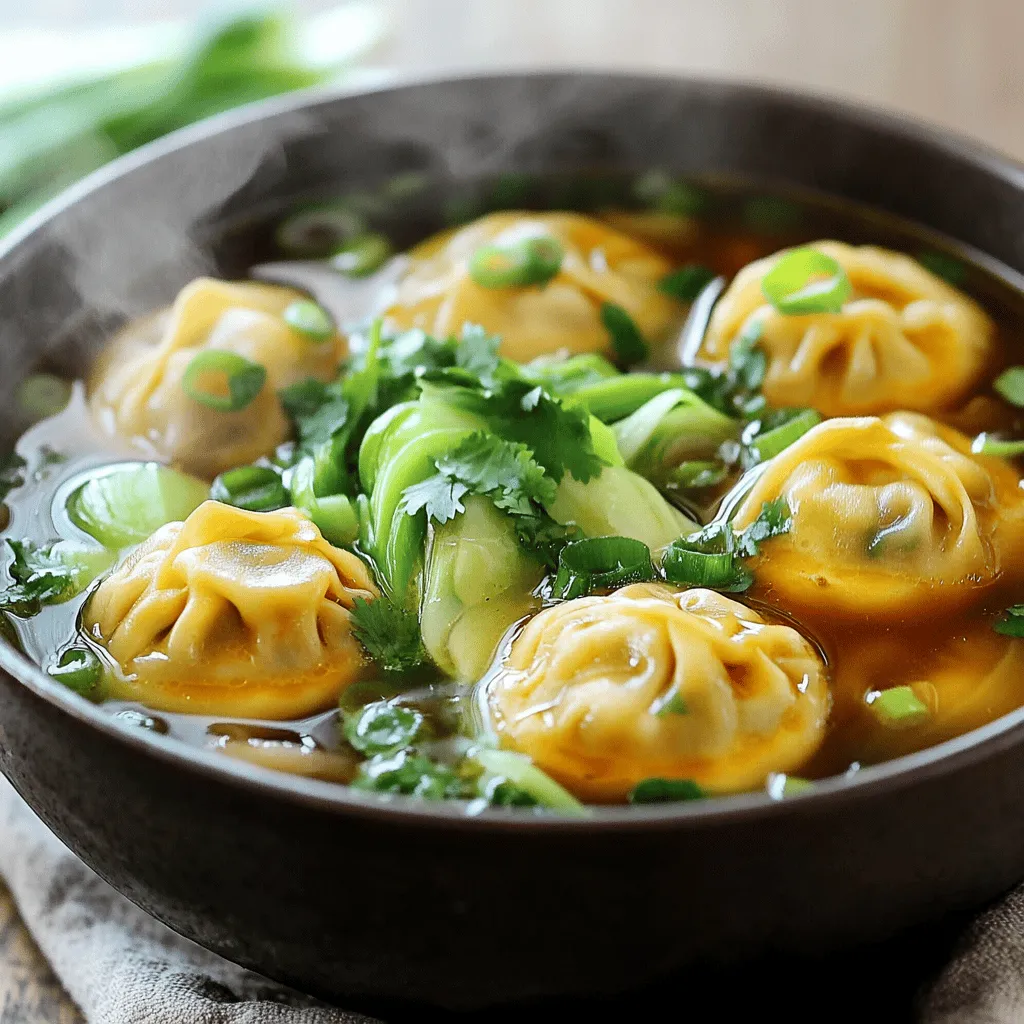 Homemade Wonton Soup Flavorful and Simple Recipe