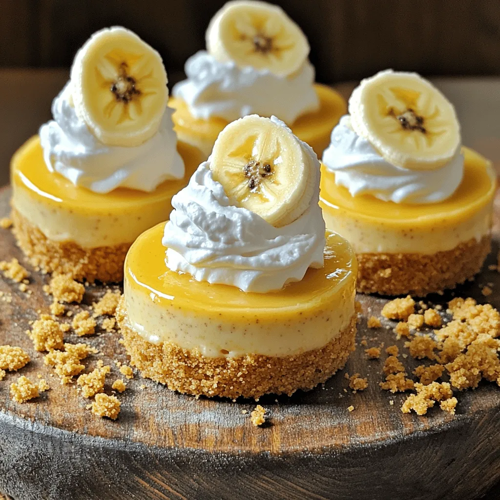 Irresistible Mini Banana Pudding Cheesecakes Delight