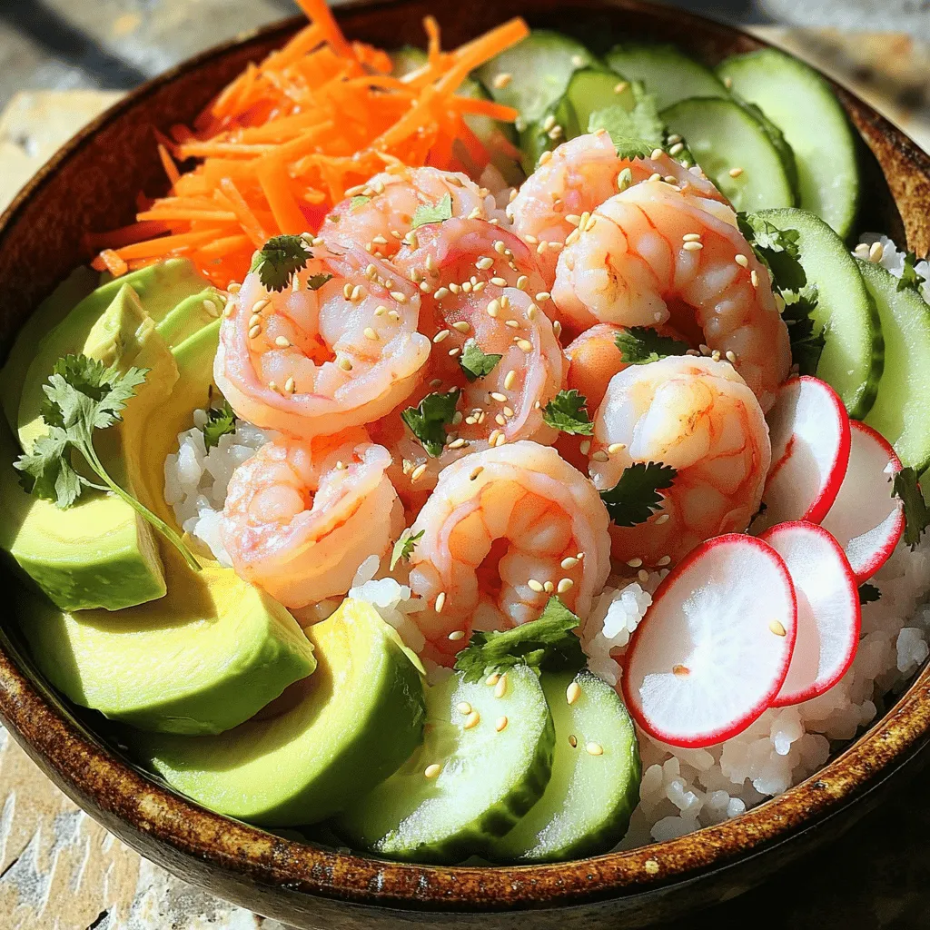 Savory Shrimp Poke Bowl Healthy and Flavorful Dish