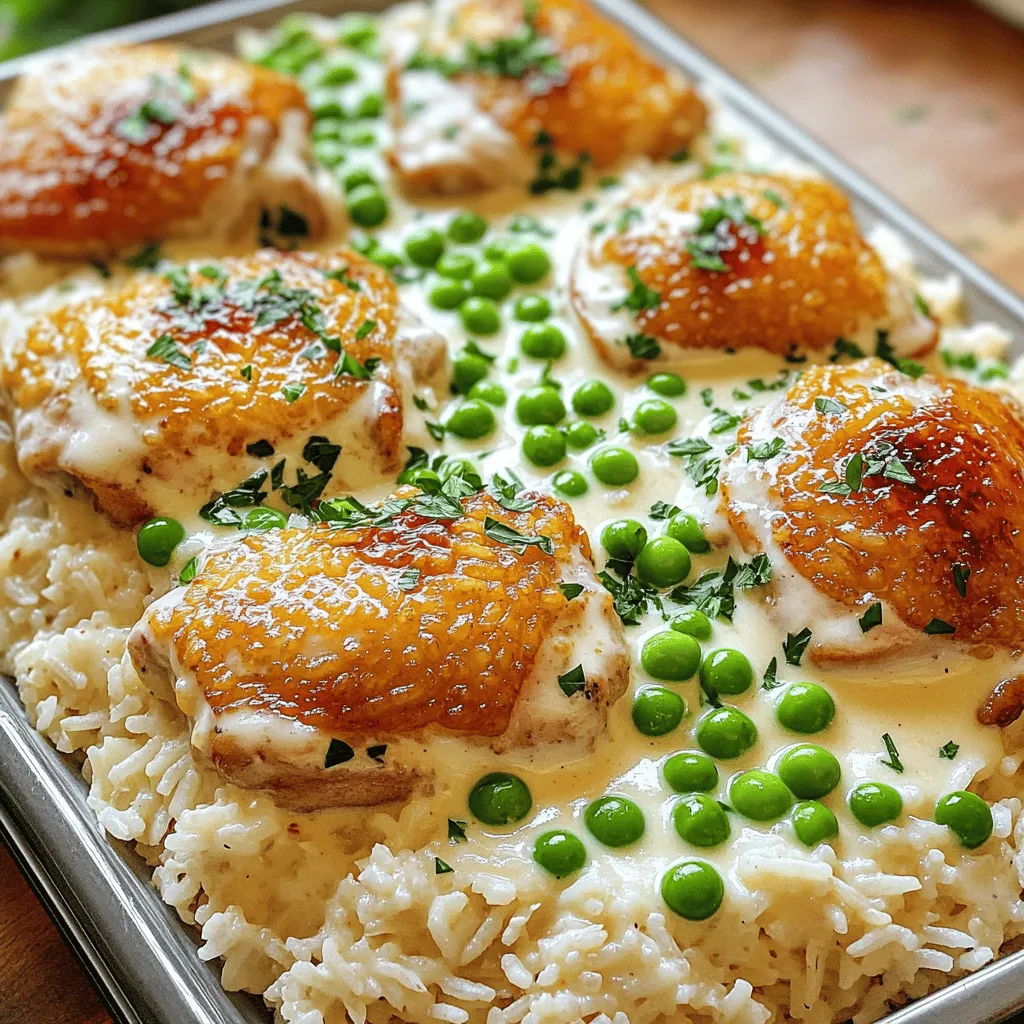 To make creamy smothered chicken and rice, you need a few key ingredients. This recipe calls for four boneless, skinless chicken thighs. These chicken pieces stay juicy and tender. You also need one cup of long-grain rice. This rice cooks well and absorbs flavors nicely.