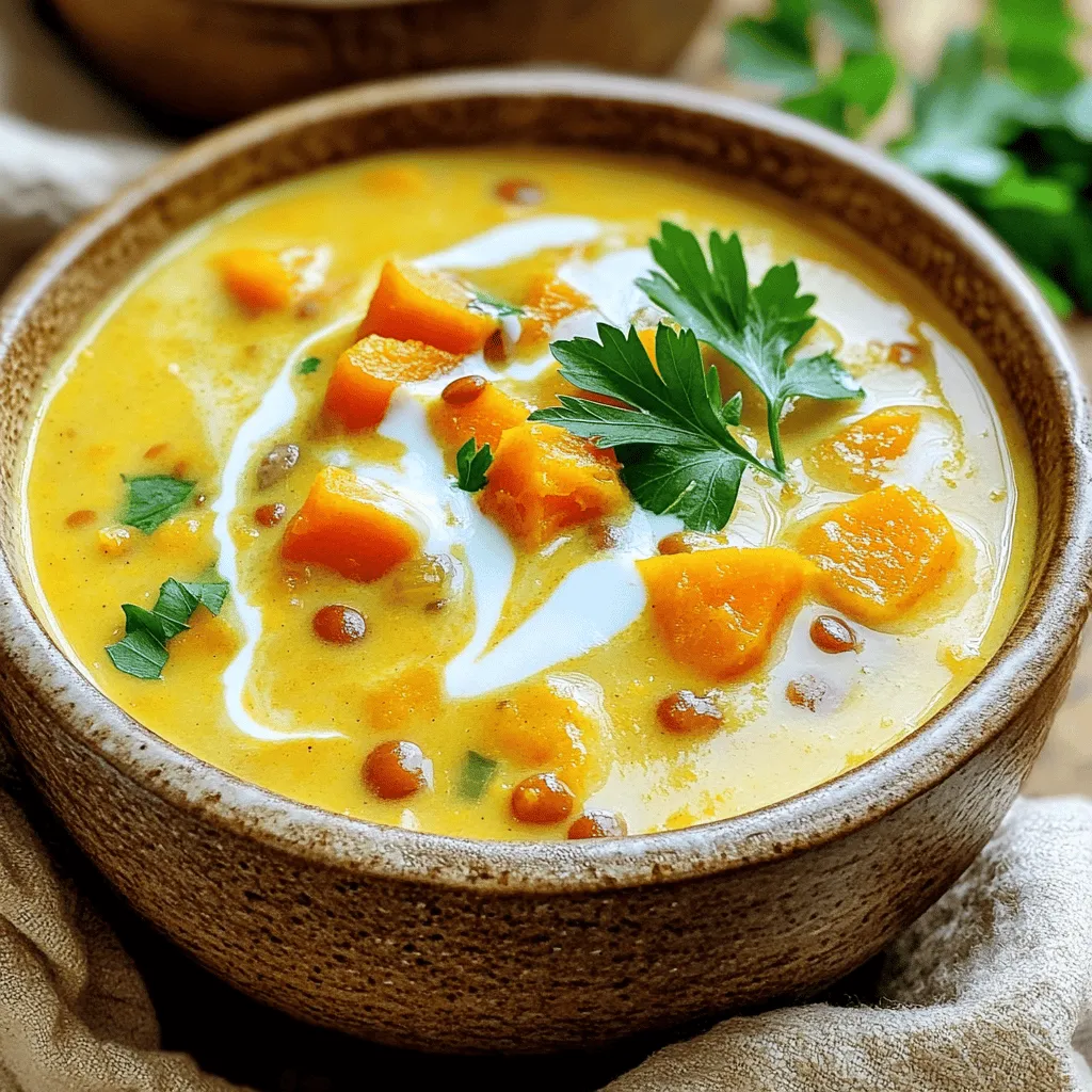 Vegan Butternut Squash Lentil Soup Healthy Delight
