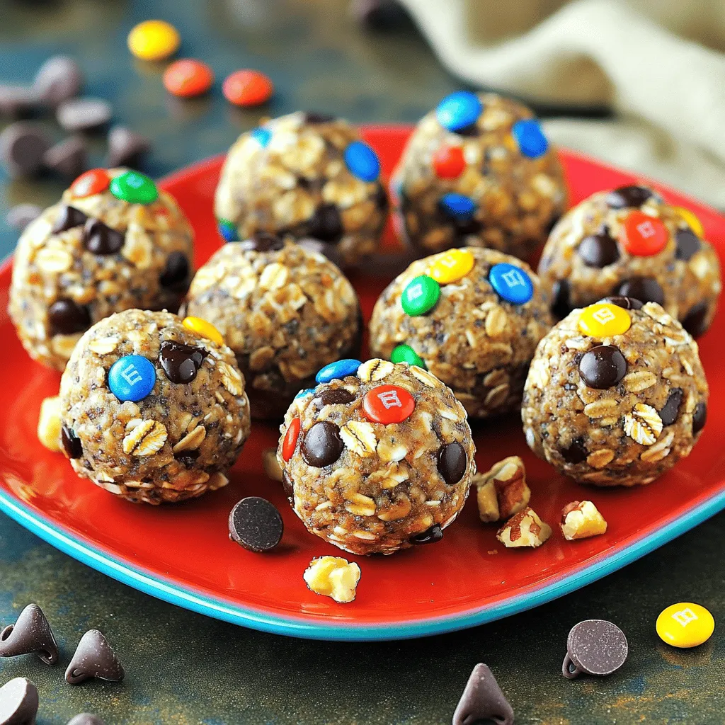 Monster cookie protein balls are a fun and tasty snack. These protein-packed desserts mix flavors you love. They combine oats, nut butter, chocolate, and colorful candies. Each bite gives you energy and joy. Making these balls is easy and fast.