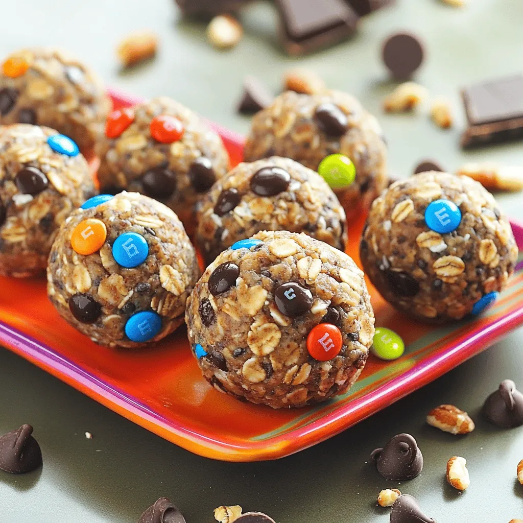 Monster Cookie Protein Balls Tasty and Nutritious Snack