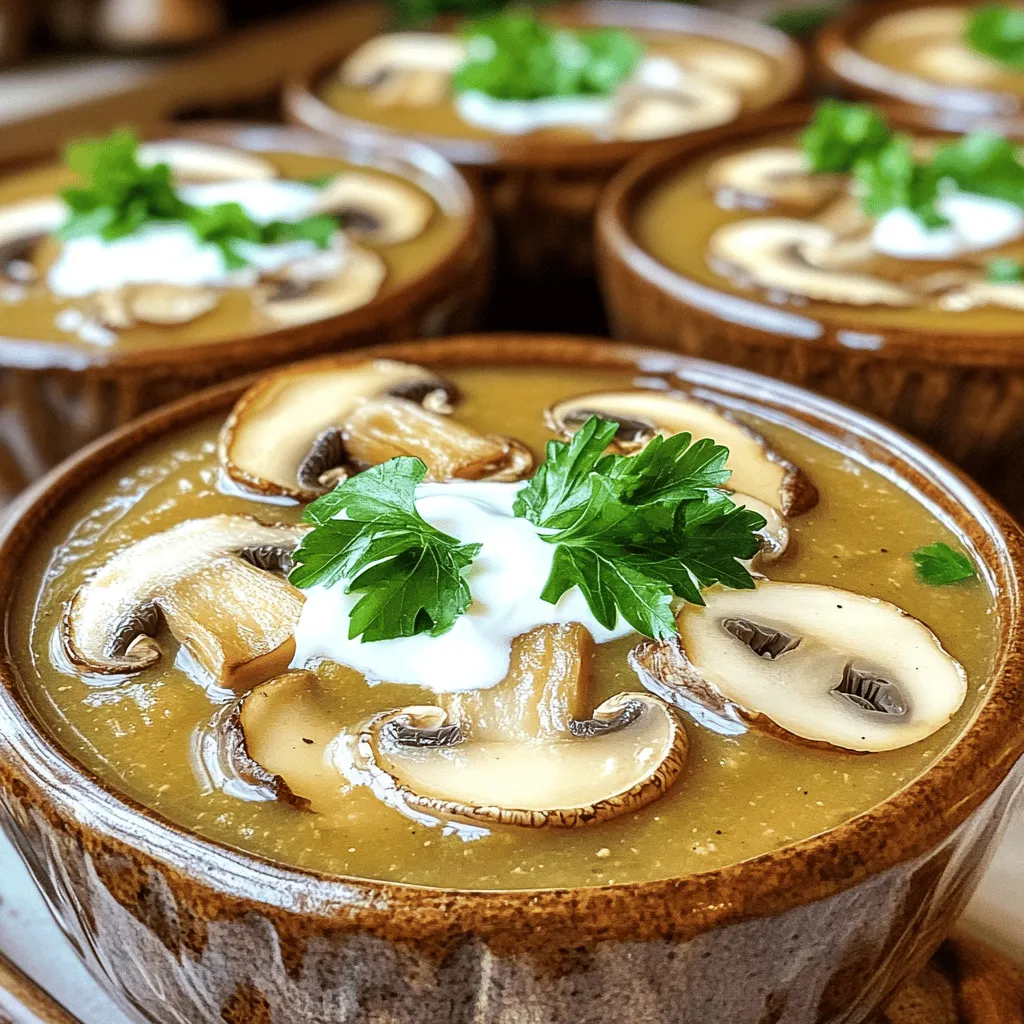 Mushroom Soup Rich and Creamy Homemade Delight