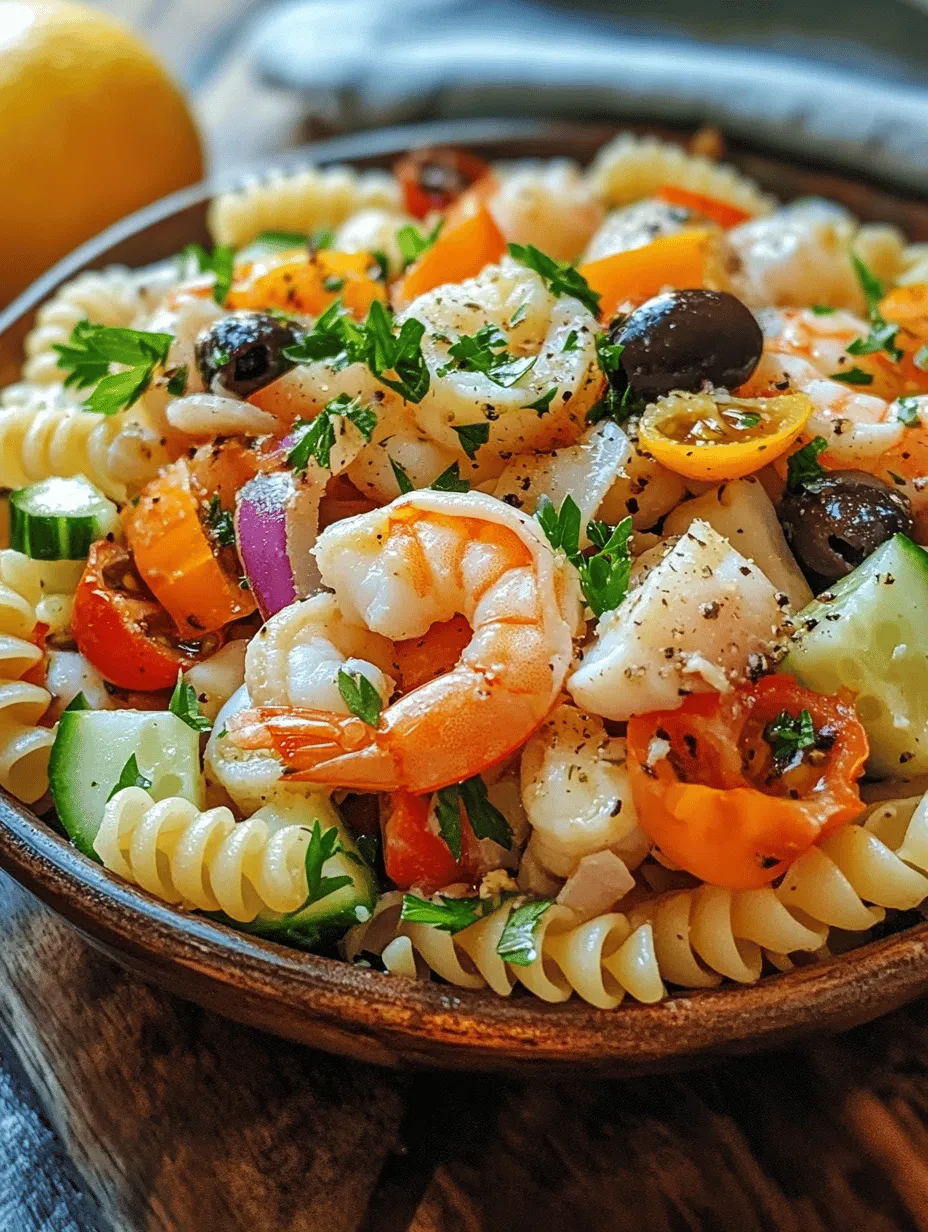 Seafood Pasta Salad Surprise: A Refreshing Culinary Delight