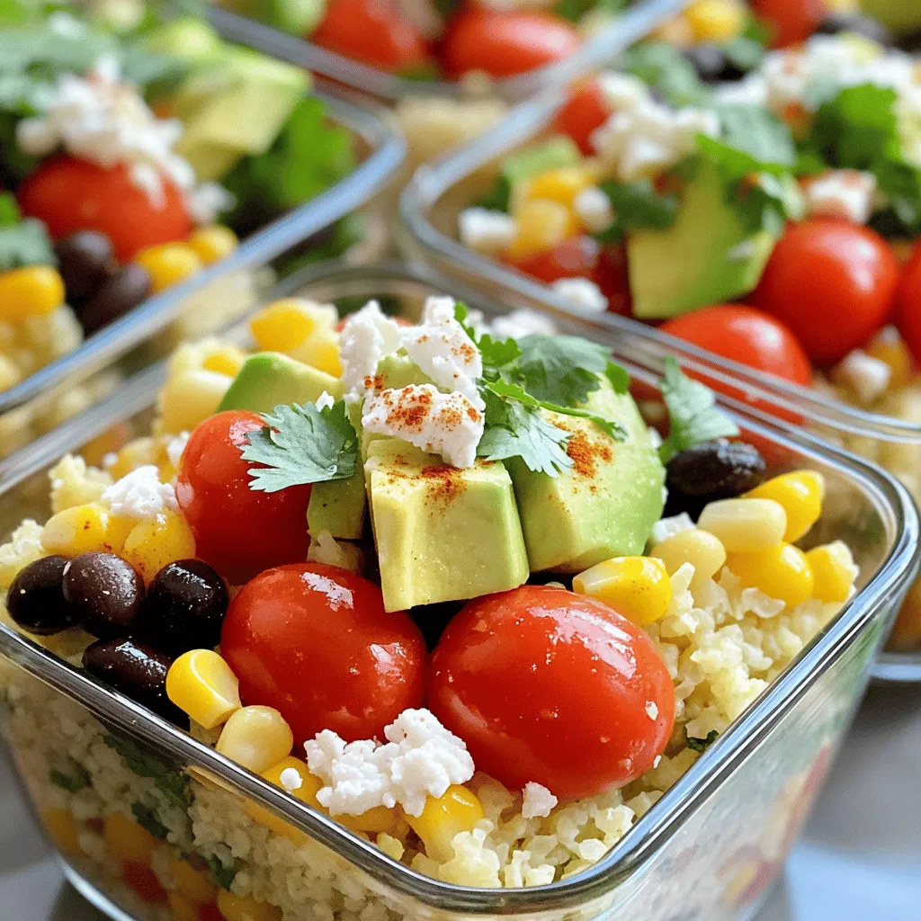 - 1 medium head of cauliflower (about 4 cups when riced) - 1 tablespoon olive oil - Spices: garlic powder, ground cumin, paprika