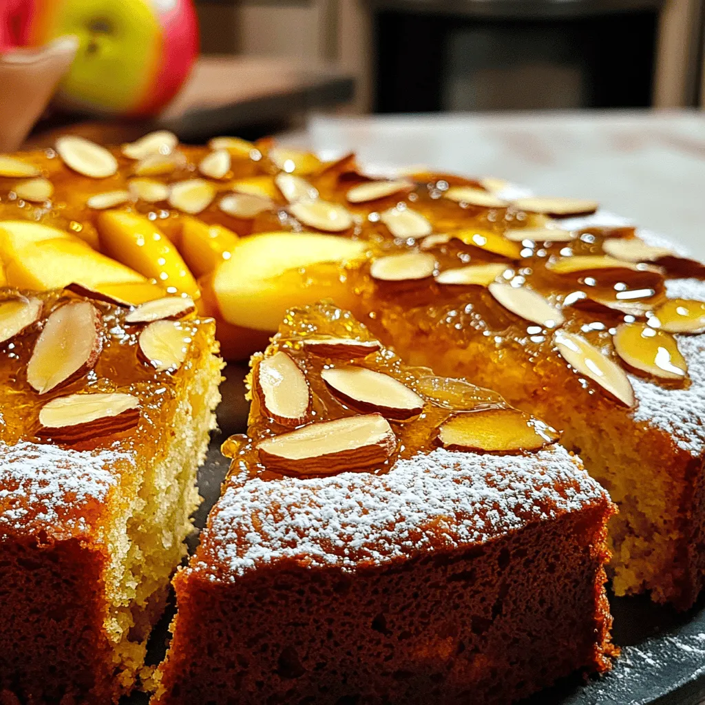 Honey Cake with Almonds and Apple Delightful Recipe