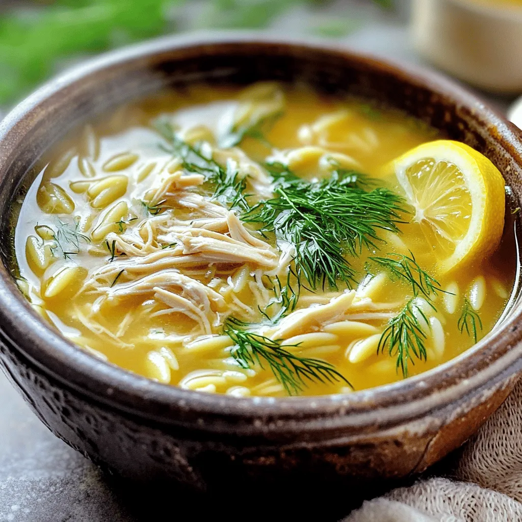 Avgolemono Greek Lemon Chicken Soup is a comforting dish. It is bright, warm, and flavorful. The key to its success lies in its ingredients.