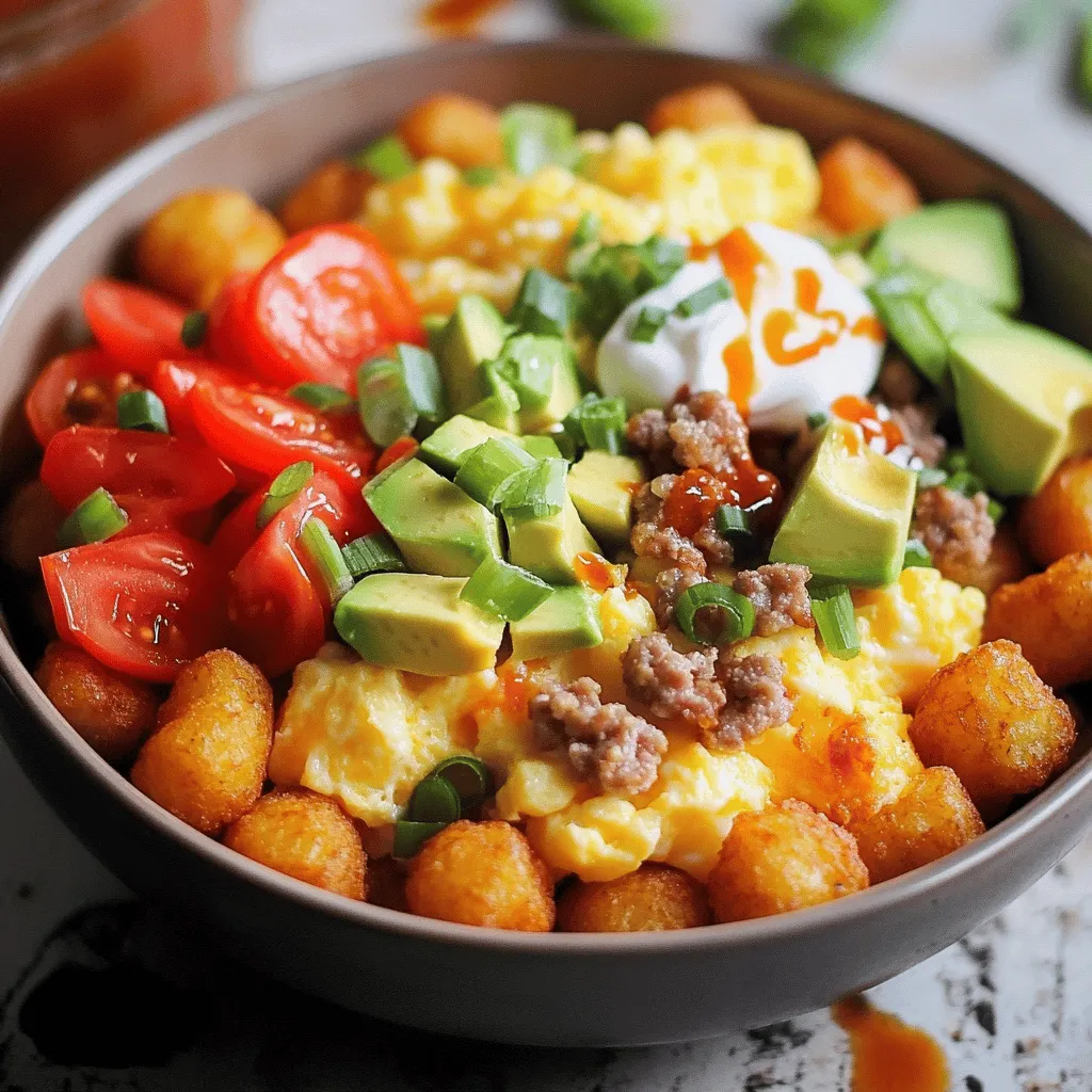 Tater Tot Breakfast Bowl Hearty Morning Delight