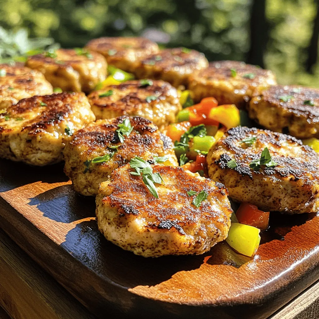 The base for chicken patties is simple and tasty. The main ingredient is ground chicken. This gives you a lean protein that cooks well. You can also use leftover chicken if you want. Just shred it and mix it in.
