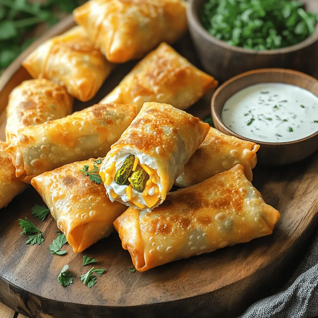 Savory Air Fryer Pickle Egg Rolls Recipe to Try