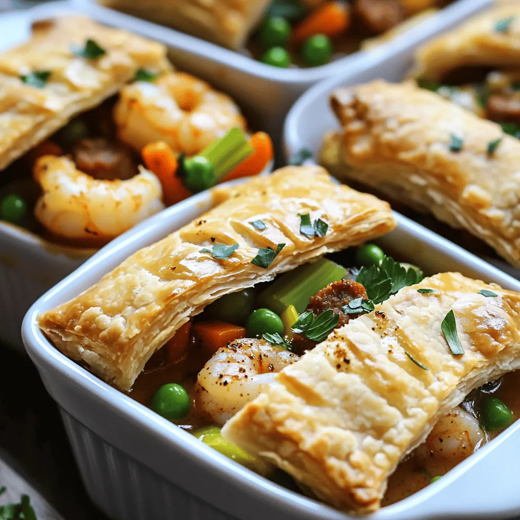 Cajun seafood pot pie is a warm hug on a plate. It is filled with rich flavors and textures. The key ingredients make this dish a standout.