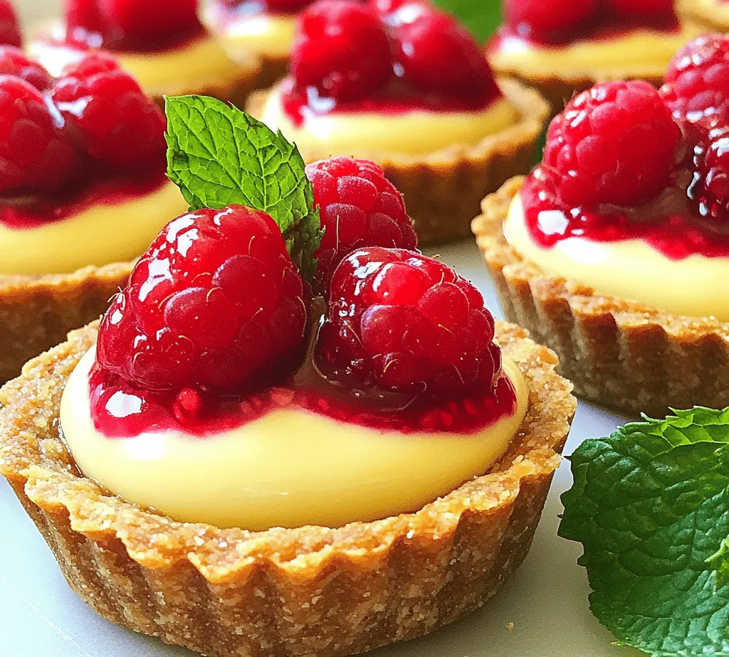 Mini Raspberry Almond Tarts are a delightful pastry that brings together the rich flavors of almonds and the vibrant tartness of fresh raspberries. Perfect for a variety of occasions, from casual gatherings to elegant dinner parties, these bite-sized tarts are sure to impress your guests with their stunning presentation and delectable taste. Each tart not only showcases a beautiful array of colors but also delivers a harmonious blend of flavors that is both satisfying and refreshing.